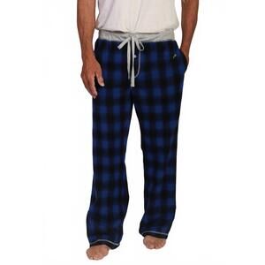 NEW TRUE GRIT alpine flannel pants in blue/black
